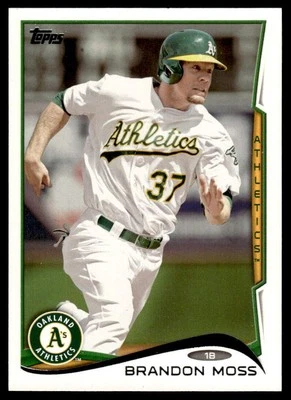 2014 Topps #471 Brandon Moss Oakland Athletics Baseball - Image 1 of 2