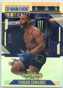 2025 Panini Contenders PFL FABIAN EDWARDS #50 BIGLIETTO CO-MAIN /49 - Foto 1 di 2