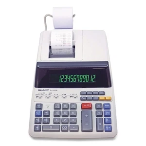 Sharp EL1197PIII Two-Color Printing Desktop Calculator - Black/Red Print New - Picture 1 of 6