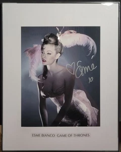 ESME BIANCO HBO GAME OF THRONES SIGNED / AUTOGRAPHED 8X10 PHOTO FRAMED W/COA - Picture 1 of 2