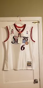 100% Authentic Mitchell & Ness Allen Iverson 76ers 2002 All-Star Jersey Sz 44 L - Picture 1 of 4