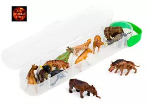 CollectA Tube Box of 12 Mini Prehistoric Dinosaur Animal Toy Figures A1100 New - Foto 1 di 3