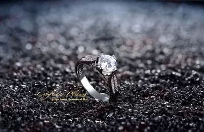 Anello Donna Fidanzamento 925 Argento Sterling con Elementi Swarovski Solitario - Immagine 1 di 4