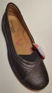 Comfortiva Align Dark Bronze Leather Flats Loafers RN# 8307003 Women's Size 7 M - Picture 1 of 10