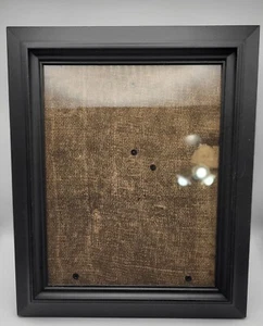 12.5"x10.5" Black Wooden Frame Fits 8"x10" Image-Universal Viewing - Picture 1 of 3