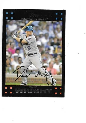 David Wright 2007 Topps Baseball Card #260 New York Mets - Image 1 of 2