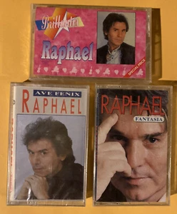 RAPHAEL, LOT (3) NEW SEALED CASSETTE TAPES Dyango Nino Bravo - Picture 1 of 3