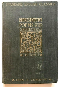 Antique Poems of Robert Burns Carlyle Essay on Burns 1904 Charles Hanson Poetry - Picture 1 of 5