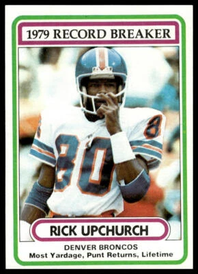 1980 Topps #5 Rick Upchurch Denver Broncos - Image 1 of 2