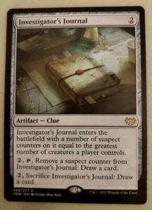 1x Investigator's Journal Crimson Vow Magic the Gathering MTG NM - Picture 1 of 1