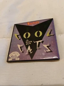 SQUEEZE Cool For Cats 2" Square Pin Rare Made In Toronto - Picture 1 of 4