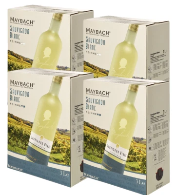 Maybach Sauvignon Blanc, feinherb, 2023, Bag-in-Box, sortenreines Weinpaket - Bild 1 von 4