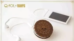 NEW HYDE VAMPS Q-pot. Limited Cord Reel Round Chocolate Biscuit L'Arc en Ciel - Picture 1 of 2