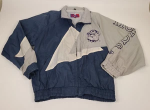 Vtg Pro Player Georgetown Hoyas Windbreaker Jacket Full Zip 90s Mens Large Retro - Picture 1 of 22