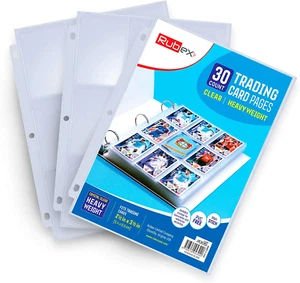 540 Bolsillos Fundas para Tarjetas Carpeta Hojas Tarjetas de Béisbol Fundas Páginas para 3 Anillos... - Imagen 1 de 8