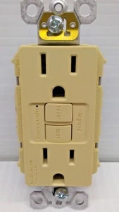 Legrand Pass Seymour 1597I Self Test 15A 125V GFCI IVORY FREE SHIP c - Picture 1 of 4