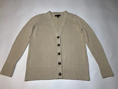 Banana Republic Hemp Blend Sweater Cardigan Button Up Cotton Cream Women’s Small Foto 1 de 4