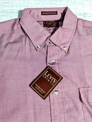 NWT Vintage Levi's Shirt Short Sleeve Button Up Size L Large 1984 NOS Colorful - Image 1 of 4
