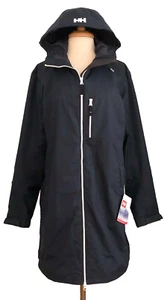 HELLY HANSEN Women's Navy/Marine Long Belfast Zip-Up Jacket RFID Size 2XL NWT - Picture 1 of 22