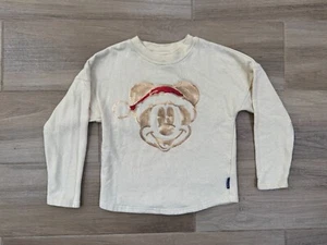 Disney Spirit Jersey Kids Sweatshirt Size 7/8 MEDIUM Girls Holiday Sweater EUC - Picture 1 of 9