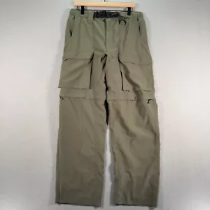 Boy Scouts Of America Uniform Convertible Cargo Pants Mens Medium Green Straight - Picture 1 of 14
