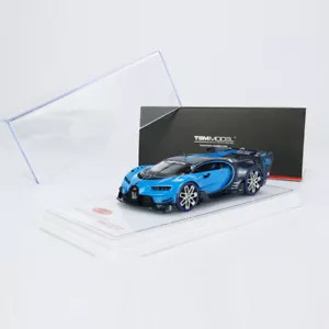 TSM 1:43 Model Car Bugatti Vision Gran Turismo Resin Sport Vehicle -Light Blue - Picture 1 of 7