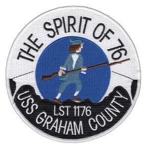 USS Graham County LST-1176 Tank Landing Ship Patch - Picture 1 of 1