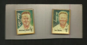 MICHAEL SLATER IAN HEALEY AUSTRALIA CRICKET -- PIN BADGES circa 1990s - Picture 1 of 1