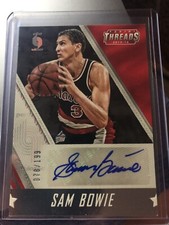 2015-16 Panini Threads Signage #S-SBW Sam Bowie Portland Trail Blazers Auto Card