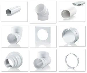 Sistema de tubos redondos PVC tubo de ventilación soporte de reducción eslabones adaptador pieza en T - Imagen 1 de 46