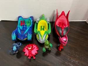 PJ Masks Toys Lot of Figures & Vehicles Action Figures Catboy Gekko Owlette 3144 - Picture 1 of 3