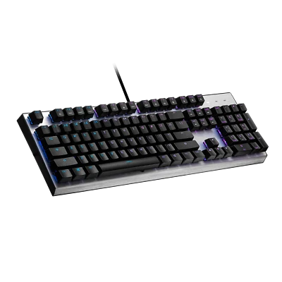 NEW Cooler Master CK351 GAMING MECHANICAL KEYBOARD RGB English Hebrew switch RED - Image 1 of 4