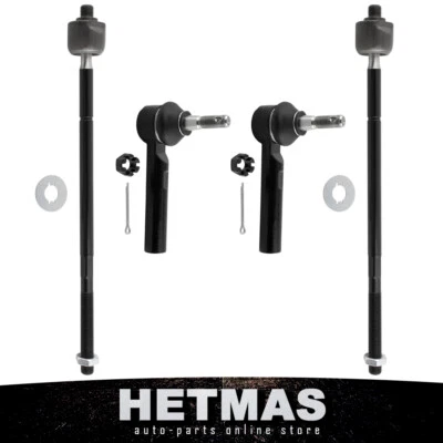 Inner Outer Tie Rod End LH RH Set of 4 For Chrysler 200 Sebring Dodge Avenger - Image 1 of 4