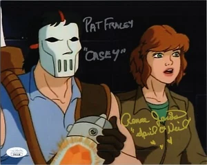Pat Fraley & Renae Jacobs signiertes "TMNT APRIL & CASEY JONES" 8x10 Foto (JSA COA) - Bild 1 von 2