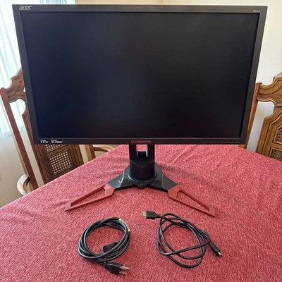 Acer Predator XB241H Bmipr 24-Inch 1080p NVIDIA G-Sync180Hz 2x2w speakers works - Image 1 of 4