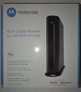 Motorola 16x4 Cable Modem plus AC1600 Router Model MG7540 - Picture 1 of 4