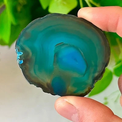 26G Natural agate Agate Geode Slab/Slice quartz crystal mineral specimen Reiki - Image 1 of 4