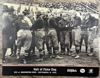 Columbus Dispatch Ohio State 9/14/22 Football Hall of Fame Day Poster 11x14 1/2 - Image 1 of 2