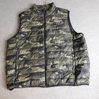 Chaleco Club Room 2XL Verde Camuflaje Plumón Relleno Embalable Resistente al Agua Camuflaje Foto 1 de 4