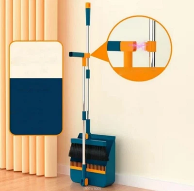 Juego de escoba y recogedor magnético giratorio y plegable 3 en 1& Foto 1 de 4