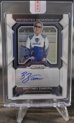 2023 Panini Prizm Brittney Zamora White Auto /5 - Image 1 of 2