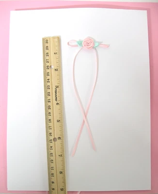 Cinta rosa laminada de 3/4" borde de fuente con cinta larga de 7" - 33 piezas Foto 1 de 2