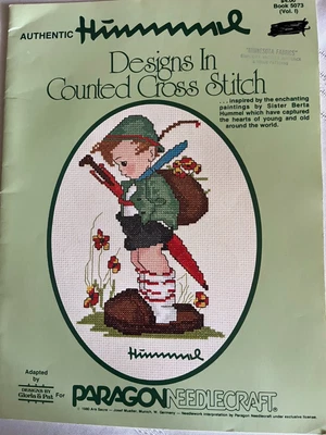 Auténtico folleto Hummel punto de cruz Paragon Needlecraft 1980 Foto 1 de 3