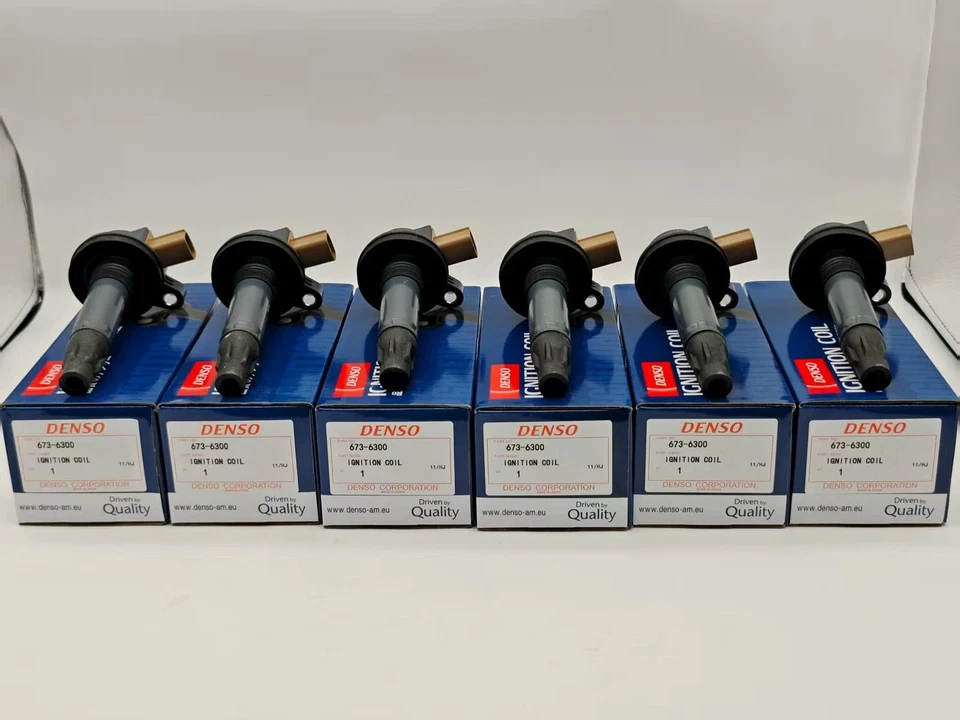 6Pcs Denso Ignition Coils 673-6300 For 2011-19 Ford F-150 Explorer V6 3.5L UF646 Foto 1 de 4