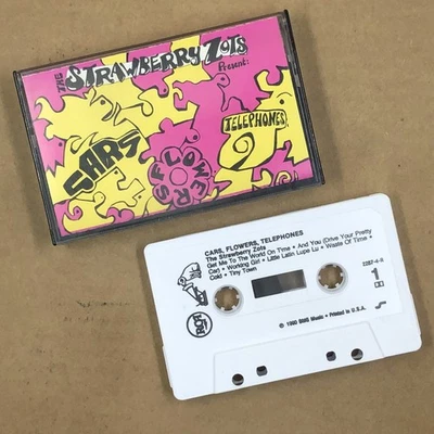STRAWBERRY ZOTS Cassette Tape 90s Rock Garage CARS FLOWERS TELEPHONES - Image 1 of 4