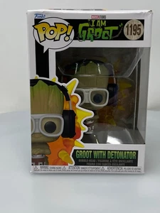 Funko Pop! Marvel: I Am Groot, Groot con detonador CAJA DAÑADA VER FOTOS - Imagen 1 de 14