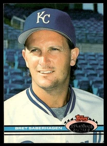 1991 Stadium Club Bret Saberhagen Kansas City Royals #38 - Picture 1 of 2