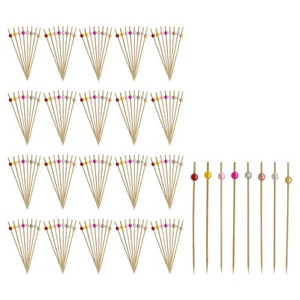 200Pcs Cocktail Picks Appetizers Skewers Fruit Toothpicks Decorative Food Pic... - Picture 1 of 5