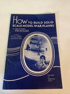 X-Acto Vintage Book How to Build solid scale Model Airplanes 3rd edition 1944 - Picture 1 of 12