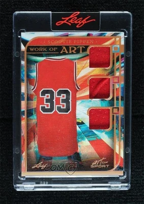 2023 Leaf Art of Sport Work Bronze Spectrum Holofoil /35 Scottie Pippen HOF - Imagem 1 de 2